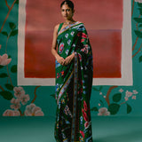 Emerald Aztec Saree