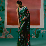 Emerald Aztec Saree