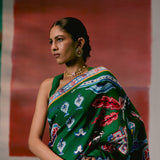 Emerald Aztec Saree