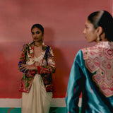 Paisley Blazer Dhoti Set