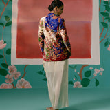 Paisley Blazer Dhoti Set