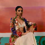 Paisley Blazer Dhoti Set