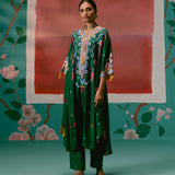 Emerald Aztec Kaftan Set