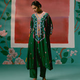 Emerald Aztec Kaftan Set