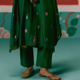 Emerald Aztec Kaftan Set