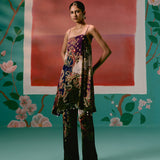 Olive & Purple Paisley Kurta Set