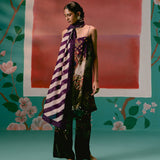 Olive & Purple Paisley Kurta Set