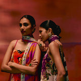 Olive & Purple Paisley Kurta Set