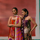 Olive & Purple Paisley Kurta Set