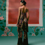 Olive & Purple Paisley Kurta Set