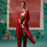 Paisley Velvet Kurta Set