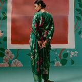 Green Chintz Kaftan Set