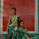 Green Chintz Kaftan Set