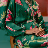 Green Chintz Kaftan Set