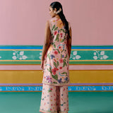 Dusty Pink Floral Jacket Set