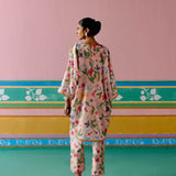 Dusty Pink Floral Kaftan Set