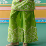 Lime Green Paisley Kurta Set