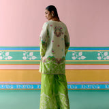 Lime Green Paisley Kurta Set